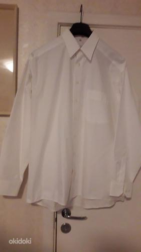 Рубашки белые с длинным рукавом, 3 шт, размер 43 (фото #2)