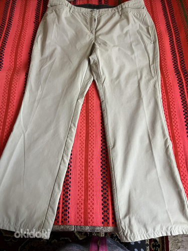 Женские брюки кремового цвета, размер 46 kurz (23) (фото #1)