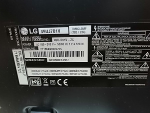 49" LG teler UHD 4K SmartTV (6 foto / 6)