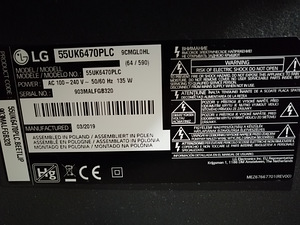 55" LG 4k UHD teler SmartTV (6 foto / 6)