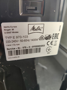 Melitta täisautomaatne kohvimasin (6 foto / 6)