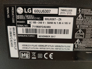 60" LG 4k UHD teler SmartTV (5 foto / 5)