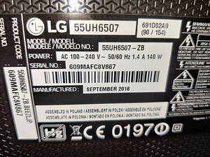 55" LG 4k UHD teler SmartTV (6 foto / 6)