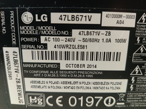 47" LG fullHD 3D teler SmartTV (7 foto / 7)