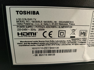 65" Toshiba 4K UHD android teler SmartTV (6 foto / 6)