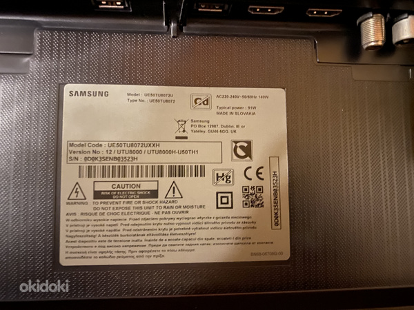 Katkise ekraaniga Samsung 50" teler