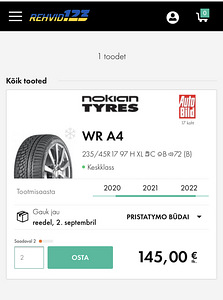 Nokian WR A4 235/45/17 (1 foto / 1)