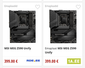UUS! MSI MEG Z590 Unify (4 foto / 4)