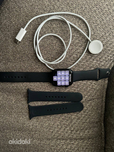 Apple Watch 8 GPS+Cellular 45 мм, алюминиевый корпус, спортивный ремешок (фото #1)