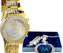 Жіночі годинники Rolex Woman і кулон серце океану в подаруно