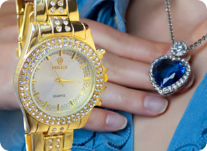 Женские часы Rolex Woman и кулон сердце океана в подарок (2 фото из 2)