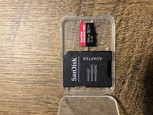 Mikro-SD-kaart SanDisk Extreme PRO 64Gb + adapter (2 foto / 2)