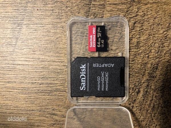 Mikro-SD-kaart SanDisk Extreme PRO 64Gb + adapter (foto #2)