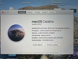 Macbook Pro 2018 250gb 8gm ram (2 foto / 4)
