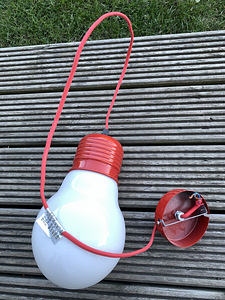 Laelamp (punane, pirni kuju) Maisons du Monde (5 foto / 5)