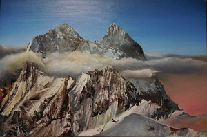 Картина Гора Ушба, холст, масло 870х570мм