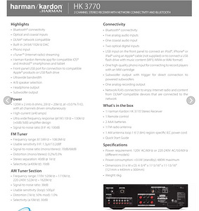Harman Kardon HK3770 - stereo receiver (3 foto / 3)