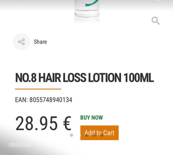Uueväärne Tricoderm hair loss lotion 100 ml (foto #2)