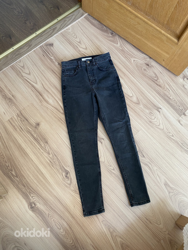 Topshop jamie high rise jeans in washed black w25L30 1 kord