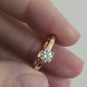 Teemantsõrmus 0.5 CT H/vs² (4 foto / 6)