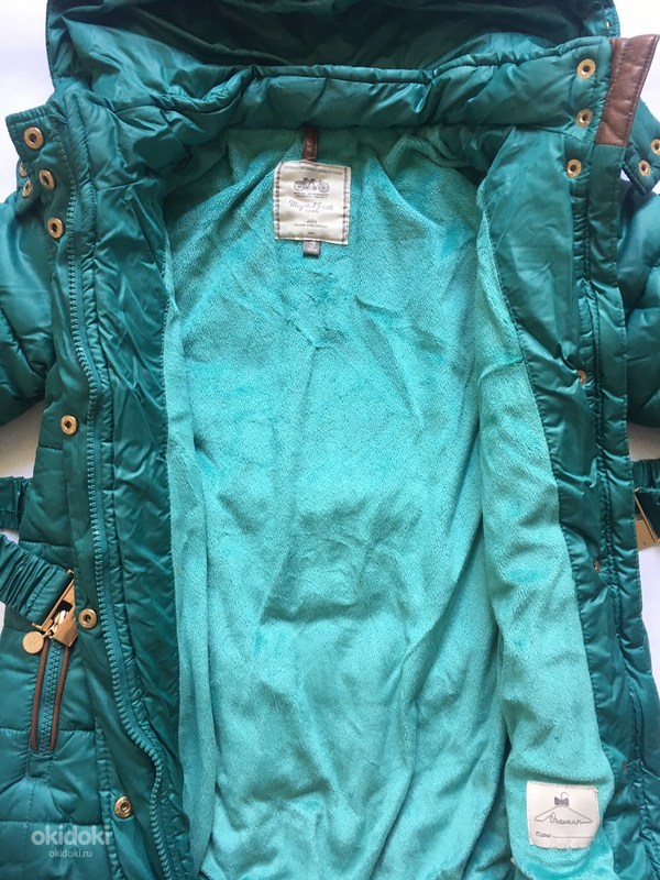 Зимняя длинная куртка для девочки рост 98 (фото #2)