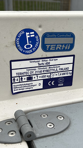 Kaater / MootorpaatTerhi 400 + Honda 10hp + treiler (3 foto / 9)