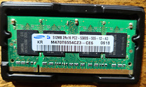 Sülearvuti mälu DDR2 512MB 533