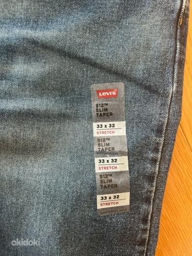 Levis 512 Slim Taper teksad (uued) 33/32 (foto #3)