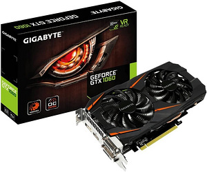 Gigabyte GeForce GTX 1060 Windforce OC 6G (GV-1060WF2OC-6G) (1 foto / 3)