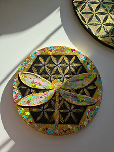 Uus hind! Mandala maal lõuendil, suurus 30 cm "Elu lill" (5 foto / 6)