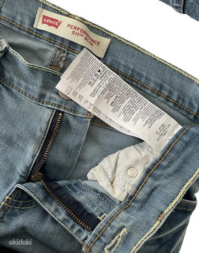 Узкие светлые джинсы скинни Levis 511 размер W27 L29 (фото #2)