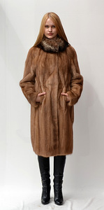 Saga Mink Scandinavian Solid Mink Fur Coat (2 foto / 3)