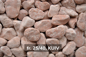 Rosa dekoratiivkivi; fr 25/40 mm; 20 kg (3 foto / 3)