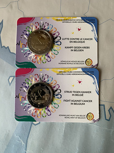 БЕЛЬГИЯ 2 ЕВРО 2005 – 2016 Unc; 2EURO COIN CARD 2014-2025 (6 фото из 8)