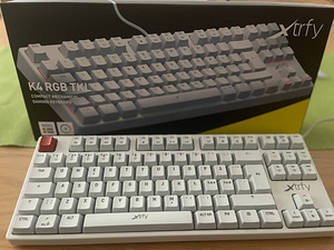 Игровая клавиатура XTRFY K4 TKL RGB WHITE Red Switches