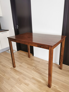 Söögilaud + 3 tooli (75x120cm, kõrgus 91cm) (1 foto / 3)