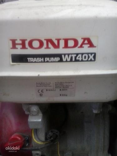 Мотопомпа Honda WT40XK3 бензиновая для грязной воды (фото #1)