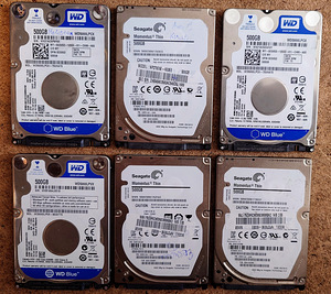 SATA HDD kõvakettad 2,5" kuni 500 GB