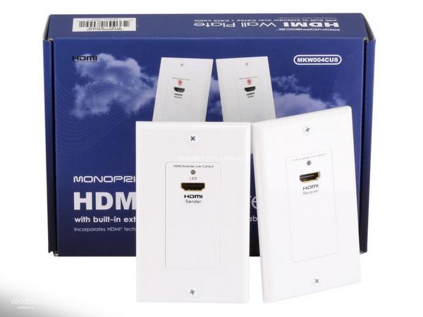 Настінна HDMI розетка-подовжувач (фото #1)