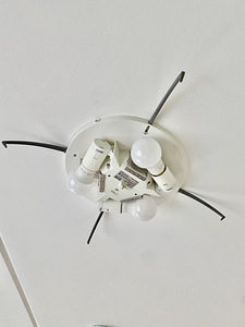 Ümmargune klaasist laelamp 54 sm (3 foto / 4)