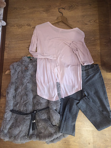 Komplekt- retuuspüksid, vest, pluus (2 foto / 2)