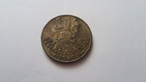 100 крон, 1949 г. 700 лет Праву добычи серебра в Йиглаве