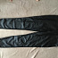 Штаны черные с кожанной вкладкой (фото #1)