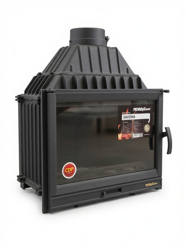 Новый камин Nordflam Savona 16kw с дымоходами.