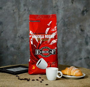 Кофе в зернах Eurocaf Rosso