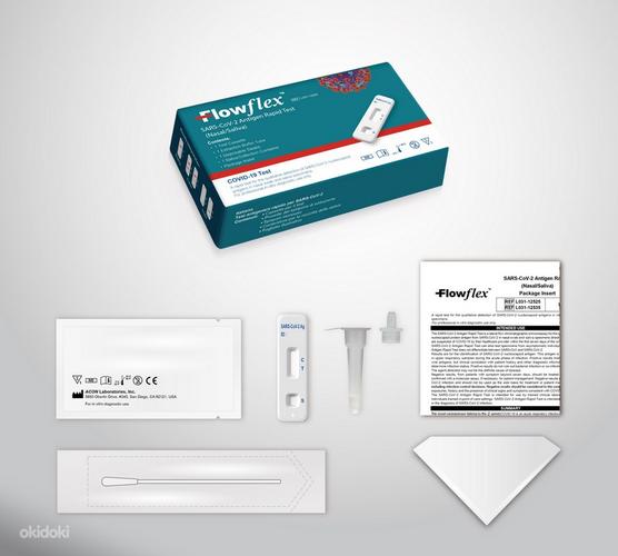 Экспресс-тест на антиген flowFlex SARS-CoV-2 (нос / слюна) (фото #1)