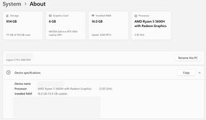 Lenovo Legion 5 PRO (4 foto / 6)