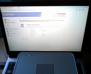 Роутер Томсон TG784 (8 фото из 9)