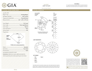 Teemant 0.32ct fancy light brown GIA sertifikaadiga (2 foto / 2)