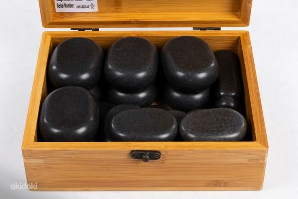 Терапия горячими камнями - профессиональный набор из 22 камн (фото #3)